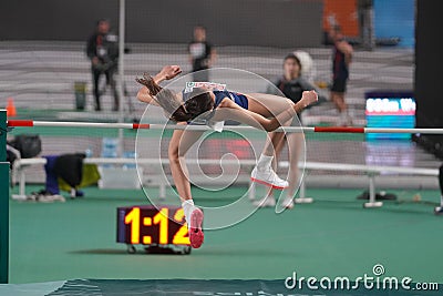 European Athletics Indoor Championships Test Races Editorial Stock Photo