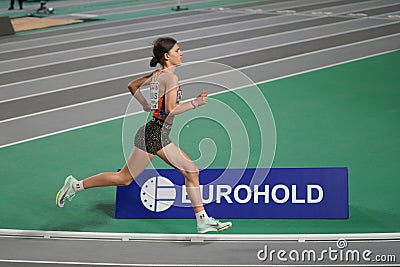 European Athletics Indoor Championships Test Races Editorial Stock Photo