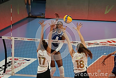 Vakifbank vs Sigorta Shop Turkish Sultans League match Editorial Stock Photo