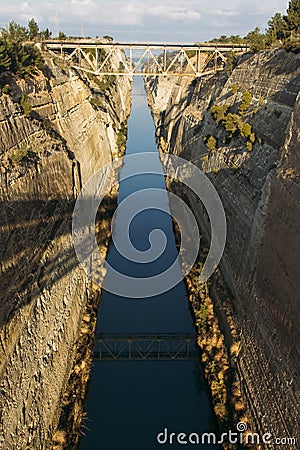 Isthmus of Korinthos. Stock Photo