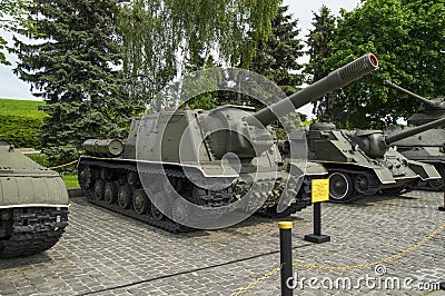 ISU-152 Soviet Tank Destroyer Stock Photo