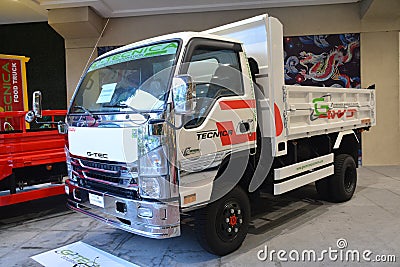 Isuzu dumptruck at All out car show in Paranaque, Philippines Editorial Stock Photo