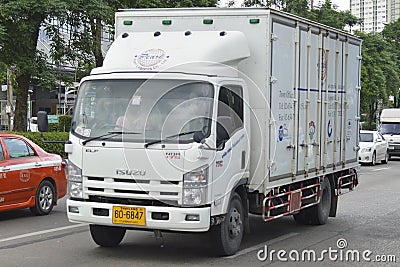 Isuzu Trailer truck Editorial Stock Photo