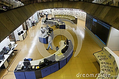 Itaipu Hydroelectric Power Plant Control Room Editorial Stock Photo