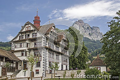 Ital Reding Haus in Schwyz Stock Photo