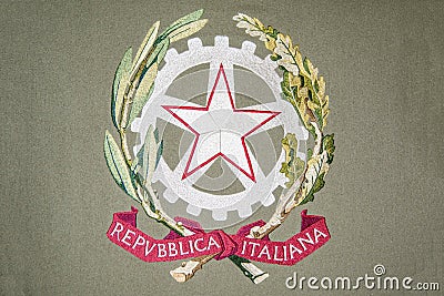 Italia Emblem Stock Photo