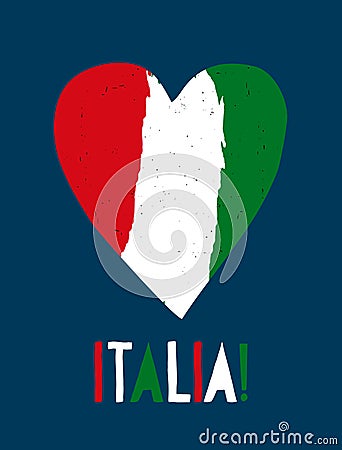 Italia - Italy. Italian National Holidays Vector Wall Art. Vector Illustration