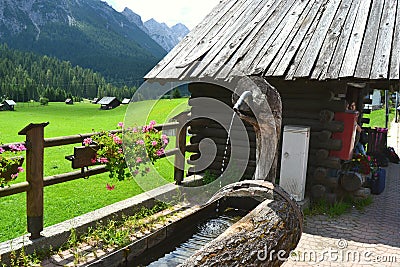 Italia, 2018, ricreazione, chalet, Venezia, Sappada, le montagne, the mountains, retro Stock Photo