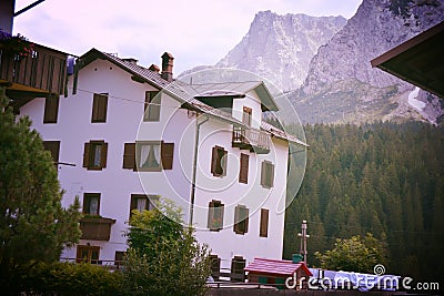 Italia, 2018, ricreazione, chalet, Venezia, Sappada, le montagne, the mountains, retro Stock Photo