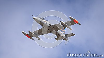 Italian Air Force Aermacchi MB-339CD miltary jet trainer Editorial Stock Photo