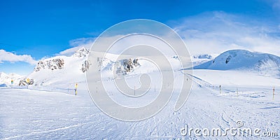 Italian Alps in the winter Stock Photo