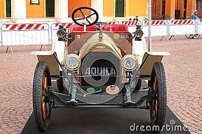 Italian Aquila brand car from 1910, vintage Editorial Stock Photo