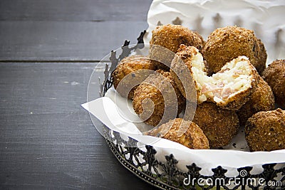 Italian Arancini Stock Photo