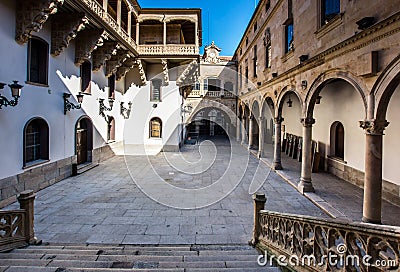 Italian architecture style in Salamanca, Spain Stock Photo
