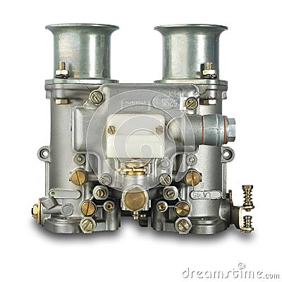 Italian automobile carburetor, isolated Stock Photo