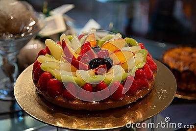 Italian bakery food tradition. Creative gourmet pastry Stock Photo