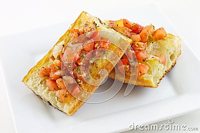 Italian Bruschetta Stock Photo