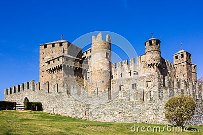 Italian Castle Stock Photo