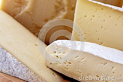 Italian cheeses Stock Photo