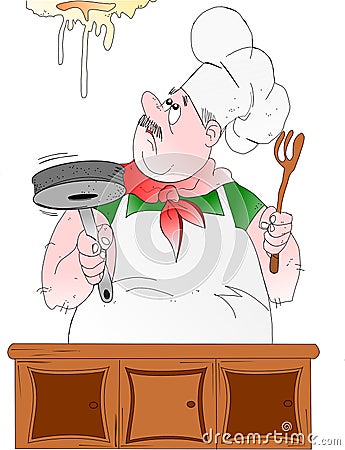 Italian chef! Stock Photo