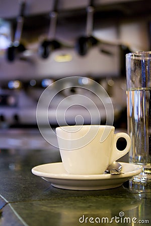 Italian Coffee Cup Stock Photo