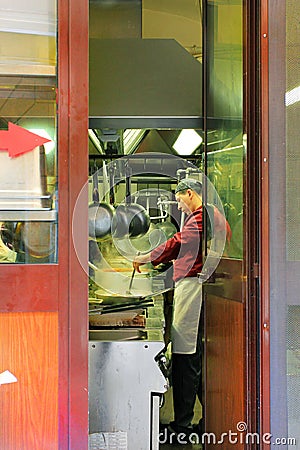 Italian cook Rome, Italy Editorial Stock Photo