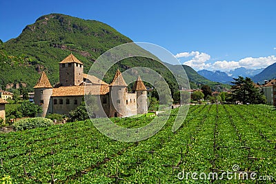 Italian country castle Stock Photo