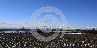 Italian countryside panorama Stock Photo