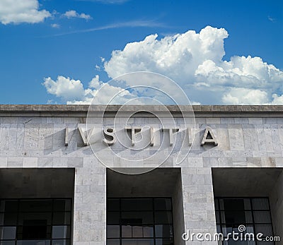 Italian courthouse Stock Photo