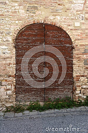 Italian door Stock Photo