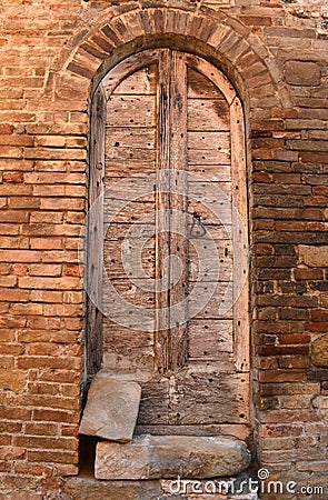 Italian door Stock Photo