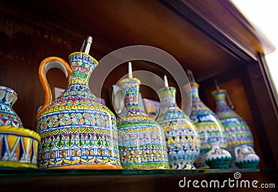 Italian Estruscan style ceramics Stock Photo