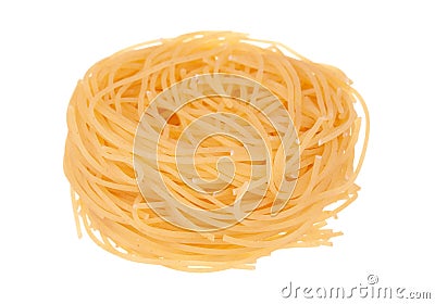 Italian fettuccine spaghetti Stock Photo