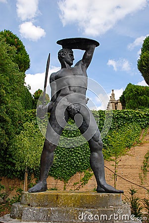 The Italian Garden at Blenheim Palace Editorial Stock Photo