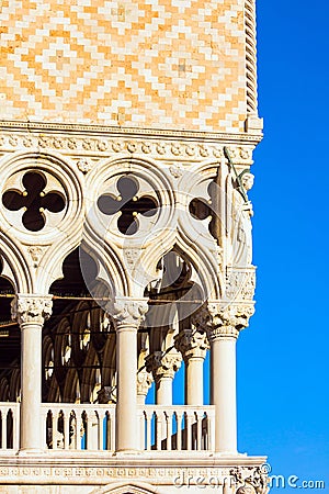 The Italian Gothic architecture Stock Photo