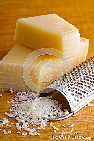 Italian hard cheese Stock Photo