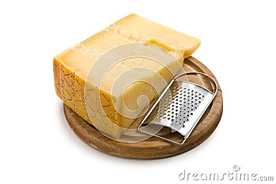 Italian hard cheese Stock Photo