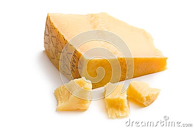 Italian hard cheese Stock Photo