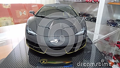 Lamborghini Centenario full carbon scale model car Editorial Stock Photo