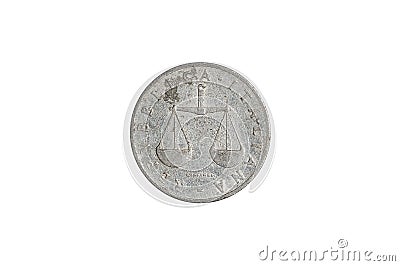 Italian lire coin Stock Photo