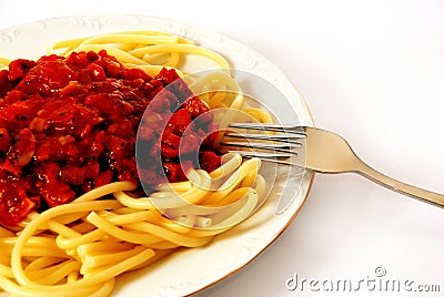 Italian macaroni spagetti Stock Photo