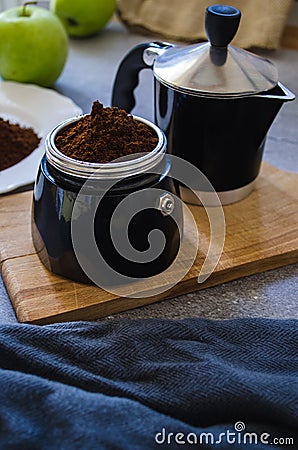 Mocca Coffee Maker Stock Photo