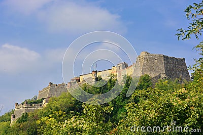 Italian Monuments-Fort of Gavi,Alessandria Stock Photo