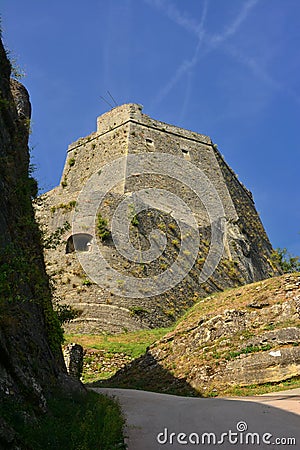 Italian Monuments-Gavi,Alessandria-Forte di Gavi Stock Photo