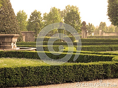 Italian neoclassic garden Stock Photo