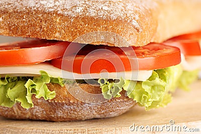 Italian panino sandwich Stock Photo