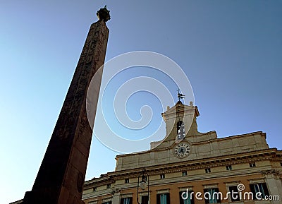 Italian parliament Editorial Stock Photo