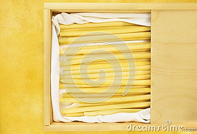 Italian pasta ziti Stock Photo