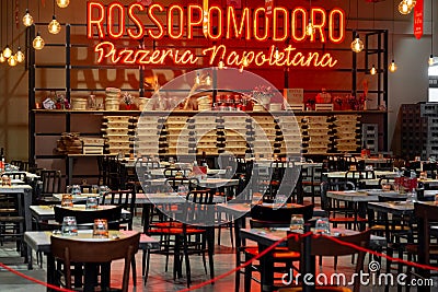 Italian Pizzeria Napoletana Rossopomodoro Editorial Stock Photo