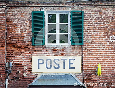 Italian postal office Stock Photo